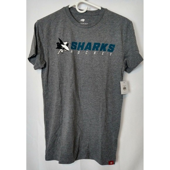Sportiqe Other - Men's Sharks Hockey Gray Short Sleeve T-shirt Small